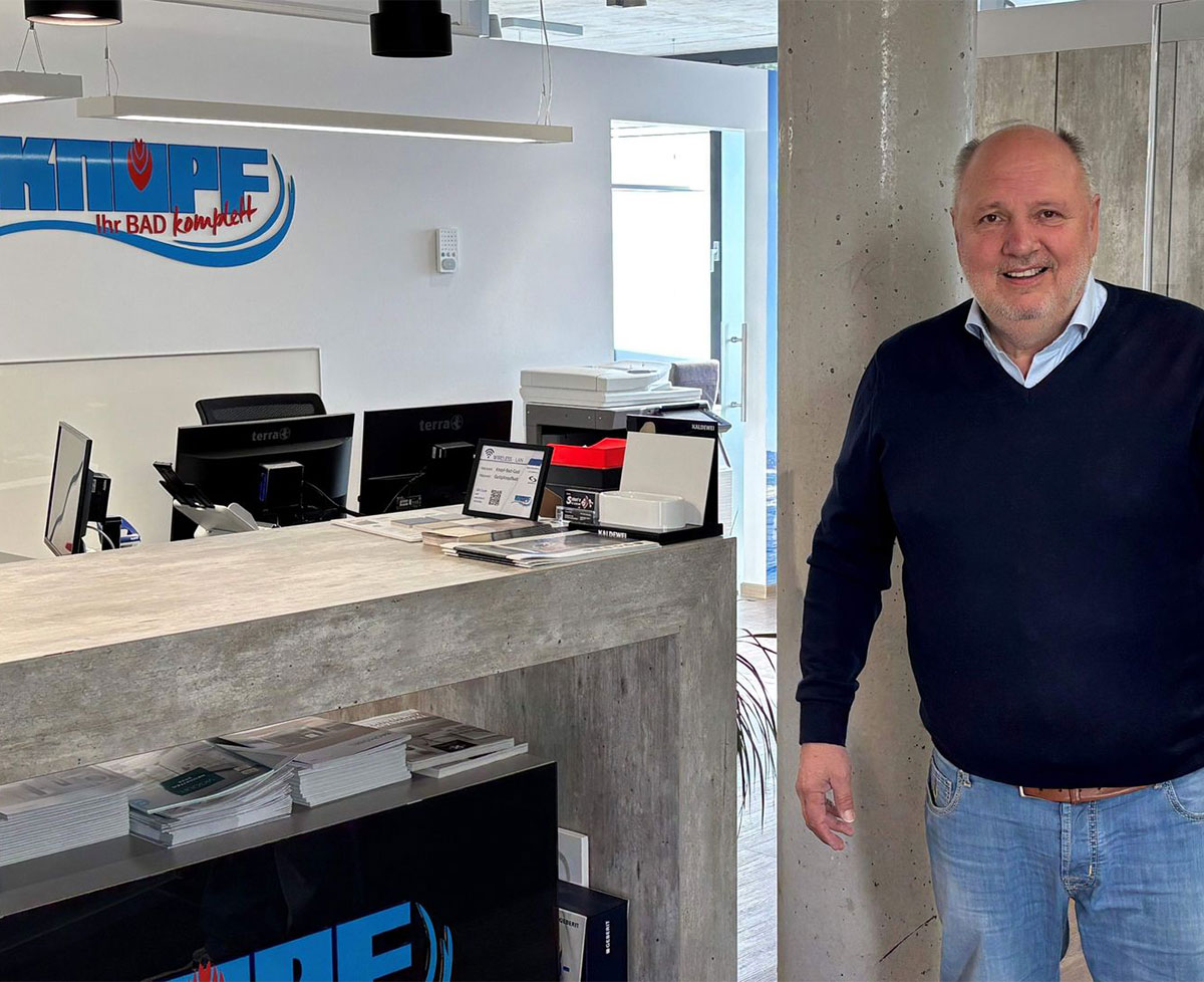 Knopf Haustechnik mit Chef Jürgen Knopf hat im Europa-Park-Stadion des Fußball-Bundesligisten SC Freiburg einen Servicevertrag für die Betreuung der Gewerke Heizung, Sanitär und Klima. Die Firma hat diese Technik beim Bau auch installiert. Foto: Jörg Seiler